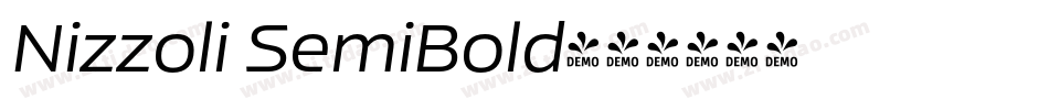 Nizzoli SemiBold字体转换
